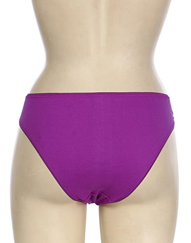 BLAZON Women's Multicolor Bikini 95 cm Pack of 3 (Kashmir Blue, Tamarind, Vivid Violet)