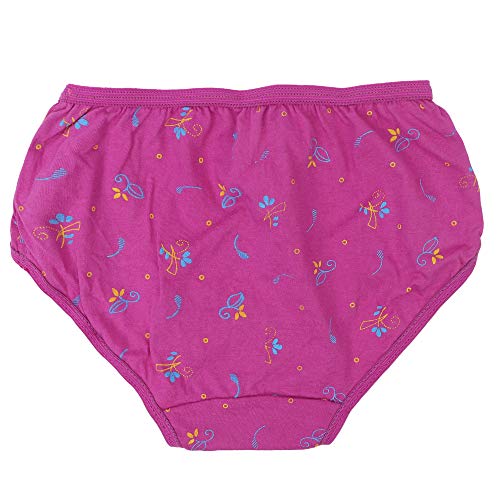 BLAZON Toddlers/Kids/Baby Girls Junior Panty Dark Base| 100% Super Combed Cotton Knits Hosiery | Floral Print | Combo Pack of 6 | Sizes: 45cm, 50cm, 55cm, 60cm, 65cm, 70cm, 75cm