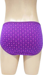 BLAZON Women's Hipster Printed Panty Pack of 3 (Blue, Maroon, Purple)