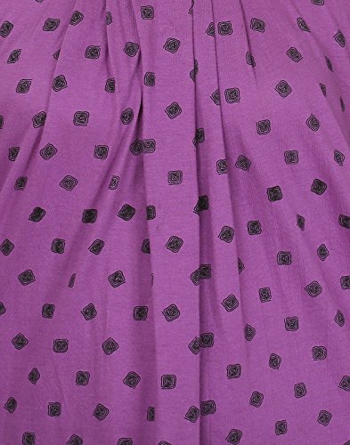 BLAZON Dreams Nighty (Half Sleeves Cotton Nighty) - Purple