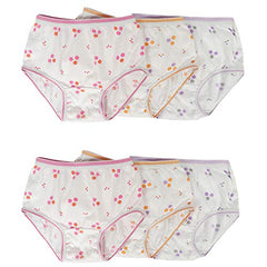 BLAZON Toddlers/Kids/Baby Girls Junior Panty White| 100% Super Combed Cotton Knits Hosiery | Floral Print | Combo Pack of 6 | Sizes: 45cm, 50cm, 55cm, 60cm, 65cm, 70cm, 75cm