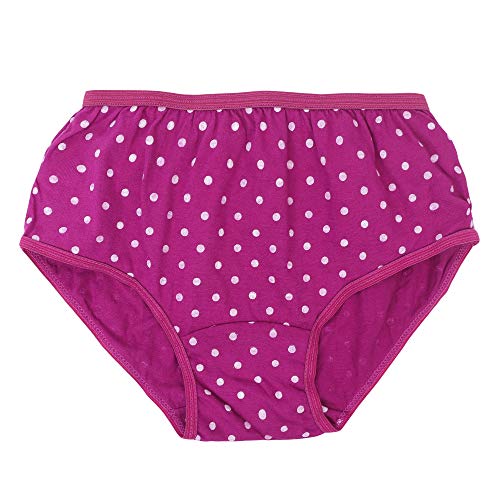 BLAZON Toddlers/Kids/Baby Girls Junior Panty Dark Base| 100% Super Combed Cotton Knits Hosiery |Polka Print | Combo Pack of 6 | Sizes: 45cm, 50cm, 55cm, 60cm, 65cm, 70cm, 75cm