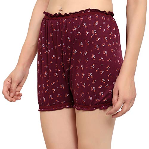 BLAZON Women's Cotton Hosiery Bloomer Floral Print Combo Pack of 3 (Availabe Sizes: XS, S, M, L, XL, XXL, 3XL, 4XL, 5XL)