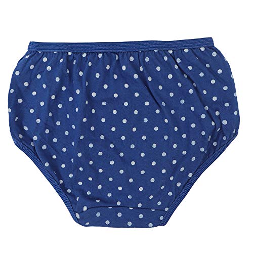 BLAZON Toddlers/Kids/Baby Girls Junior Panty Dark Base| 100% Super Combed Cotton Knits Hosiery |Polka Print | Combo Pack of 6 | Sizes: 45cm, 50cm, 55cm, 60cm, 65cm, 70cm, 75cm